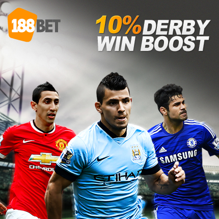derby win boost at 188bet